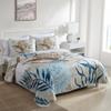 CARIBBEAN JOE Coastal 3-Piece Quilt Set, Full/Queen, Blue Sea Turtle view 2
