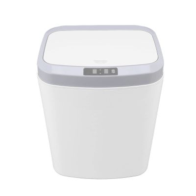 Alvinlite Motion Sensor Trash Can Touchless Trash Can Bathroom Garbage Can with Smart Lid Touchless Dustbin Plastic Trash Can for Kitchen Office Home,4.3 Gallon (White)