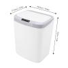 Alvinlite Motion Sensor Trash Can Touchless Trash Can Bathroom Garbage Can with Smart Lid Touchless Dustbin Plastic Trash Can for Kitchen Office Home,4.3 Gallon (White) view 2