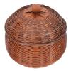 Zerodeko Wooden Basket Lid Wear-resistant Multi-function Storage for Fruits Snacks Eggs Vintage Style Desktop Organizer for Kitchen Home Use view 1