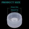 3 & 5 Gallon Water Jug Cap Reusable Silicone Replacement Cap Lids, Non Spill 55mm Water Bottle Caps for Snap Top Bottle and Water Dispenser Plastic Bottles (Pack of 2) view 2