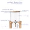 5/7.5L Glass Rice Dispenser, Cereal Storage Container with 500ml Glass Measuring Cup and Airtight Lid, Kitchen Storage Box for Rice Soybeans Coffee Beans and Other Small Grain(Size:7.5L) view 2