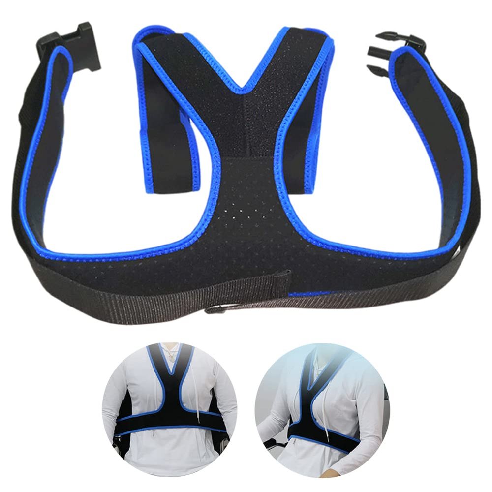 Opaeroo Wheelchair Seat Belt Breathable Anti-Slip Strap for Elderly Cares Adjustable Harness Restrain