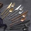 Silverware Set 18/10 Stainless Steel Flatware Set Wedding Hotel Kitchen Cutlery Utensil Include Knife Spoon Fork Teaspoon Round Spoon 40 Piece Tableware Sets Service for 8 Mirror Polished Nice Weight view 2