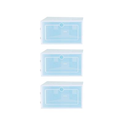 6pcs Box Shoe Storage Box Stackable Shoe Box Storage Bins Drawer Locker Organizer Cabinet for Entryway Container s Bin Porch Rack Bag box
