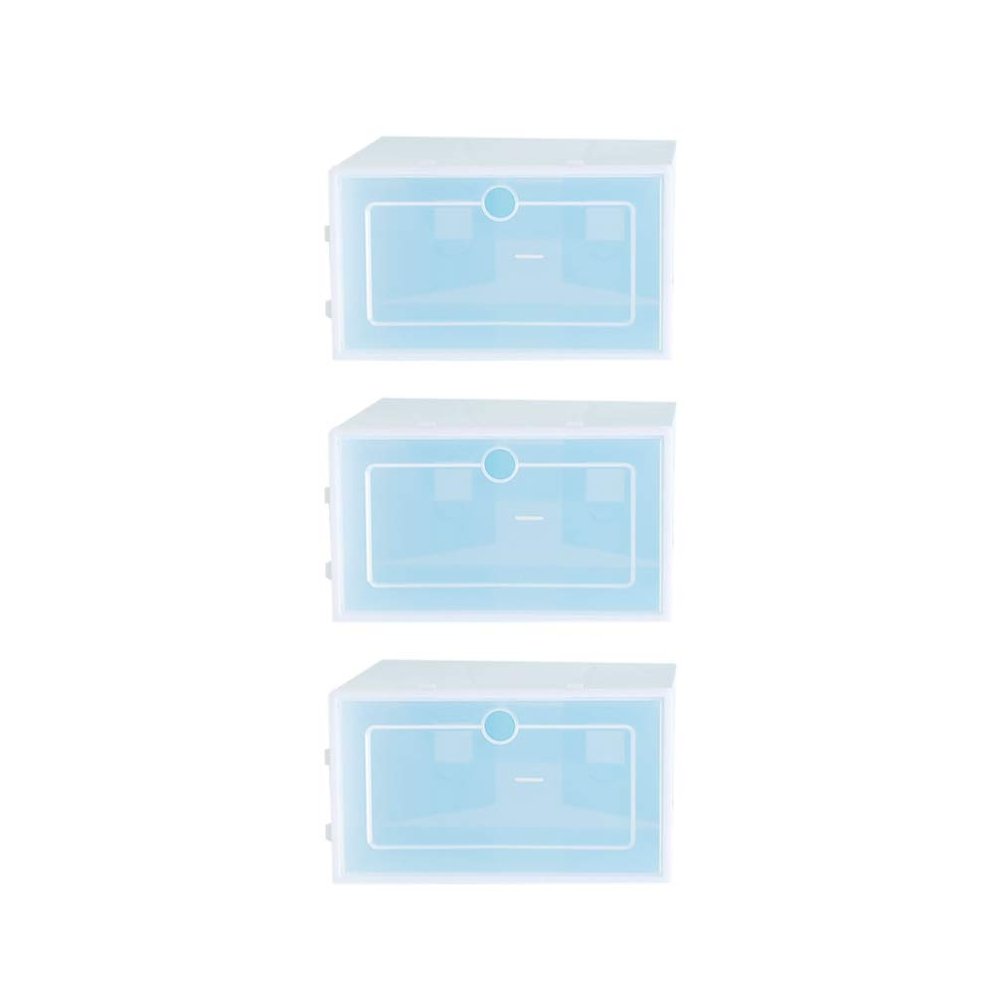 6pcs Box Shoe Storage Box Stackable Shoe Box Storage Bins Drawer Locker Organizer Cabinet for Entryway Container s Bin Porch Rack Bag box