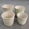 Bamboo Storage Basket Versatile Basket Versatile Bamboo Basket Kitchen Supply Sundries Basket Pastoral Style Basket Fruit Basket Versatile Bamboo Basket Trash Basket view 4