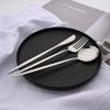 24 PCS Hanging Silverware Sets with Holder, Uniturcky Silver Stainless Steel Eating Utensils Set with Flatware Rack, 6 x Dinner Fork, 6 x Table Knife, 6 x Soup Spoon, 6 x Teaspoon, 1 x Cutlery Rack view 4