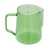 500ml Espresso Steaming Pitcher, Borosilicate Glass Milk Frothing Pitcher Coffee Cappuccino Latte Art Steaming Pitcher Barista Milk Jug Cup with Measurement(Green) view 1
