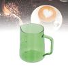 500ml Espresso Steaming Pitcher, Borosilicate Glass Milk Frothing Pitcher Coffee Cappuccino Latte Art Steaming Pitcher Barista Milk Jug Cup with Measurement(Green) view 4