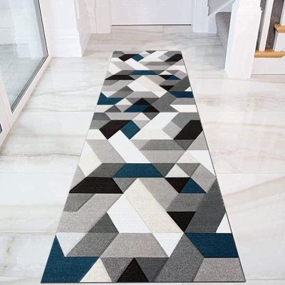 Hallway Runner Carpet Non-Slip Bedroom Area Rug Washable Rubber Backed Narrow Runner Rug for Kitchen Floor, Corridor, Bedroom, Entryway 80x450cm (Size : 2 ft x 3.3 ft)