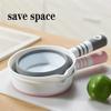1 pc Foldable Water Ladle Collapsible Water Scoop Dipper for Kitchen, Bathroom Hair Washing Water Scoop - Gray view 3