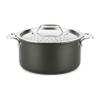 All-Clad HA1 Hard Anodized Nonstick Stockpot, Multi-Pot with Strainer 6 Quart Oven Broiler Safe 500F Strainer, Pasta Strainer with Handle, Pots and Pans Black view 1