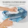 Cabilock Laundry Board Washboard Small Washing Board for Home Laundry Tool Blue Non-Slip Surface Sturdy Pet Material view 2