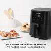 Chefman TurboFry Touch Air Fryer, 8-Quart Family Size, One-Touch Digital Controls for Healthy Cooking, Presets for French Fries, Chicken, Meat, Fish, Nonstick Dishwasher-Safe Parts, Black view 3