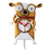 Enesco Allen Designs Roofus The Dog Holding Bones Sculpted Pendulum Wall Clock, 12 Inch, Multicolor view 1