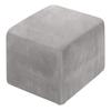 XGANGM Velvet Ottoman Cover Square Small/Medium/Large Ottoman Slipcover Stretch Footstool Cover for Wingback Chair/Sofa Leather Storage Footstool,Light Grey,3XL view 1