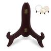 Homoyoyo mini Easel Stands Plate Display Bracket Dish Holders for Plates for Drying Over Desktop Plate Stands Dish Holder for Drying Wood Dish displaying Rack Tea Cake Phone Stand Bamboo view 1