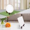 Homoyoyo mini Easel Stands Plate Display Bracket Dish Holders for Plates for Drying Over Desktop Plate Stands Dish Holder for Drying Wood Dish displaying Rack Tea Cake Phone Stand Bamboo view 4