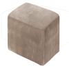 XGANGM Velvet Ottoman Cover Square Small/Medium/Large Ottoman Slipcover Stretch Footstool Cover for Wingback Chair/Sofa Leather Storage Footstool,Taupe,3XL view 1