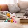 2pcs Long Leg Dolls Sculptures, Resin Shelf Sitters with Dangling Legs for Brother Sister Birthday Desktop, Tabletop, Shelf, Bookshelf Home Decor view 3