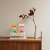 2pcs Long Leg Dolls Sculptures, Resin Shelf Sitters with Dangling Legs for Brother Sister Birthday Desktop, Tabletop, Shelf, Bookshelf Home Decor view 4