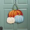 Evergreen Pumpkin Trio Hooked Door Decor view 2