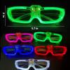 20 LED Glasses for Kids Adults Glow in The Dark Party Favor Supplies Light up Glasses Toys for Halloween Concert Glow Bulk fit Neon Glow Party Favors,Wedding,Disco Concert,Raves &Birthday Xmas view 2