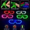 20 LED Glasses for Kids Adults Glow in The Dark Party Favor Supplies Light up Glasses Toys for Halloween Concert Glow Bulk fit Neon Glow Party Favors,Wedding,Disco Concert,Raves &Birthday Xmas view 3