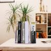 NUOBESTY 1pc Acrylic Bookends for Desk Organization Stylish Book Rack Flexible Design for Home Office Library for Neat Book Storage and Decoration Compartment view 4