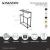 Kingston Brass SCC8360 Edenscape Freestanding Iron -Towel Rack, Matte Black view 3
