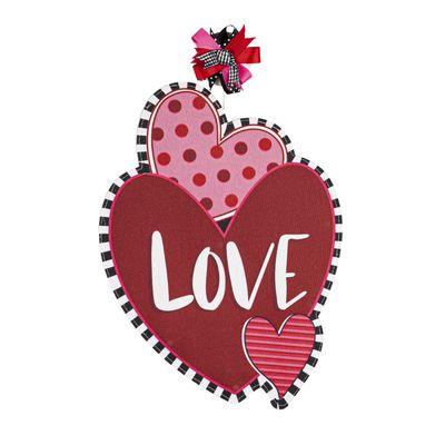 Evergreen Heart and Love LED Window Decor