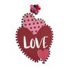 Evergreen Heart and Love LED Window Decor view 1