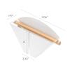 Yamazaki Home Tosca Magnetic Coffee Filter Case - Kitche Storage Organizer Holder Stainless Steel Container Dispenser - Steel + Wood - #4 Coffee Filters view 3