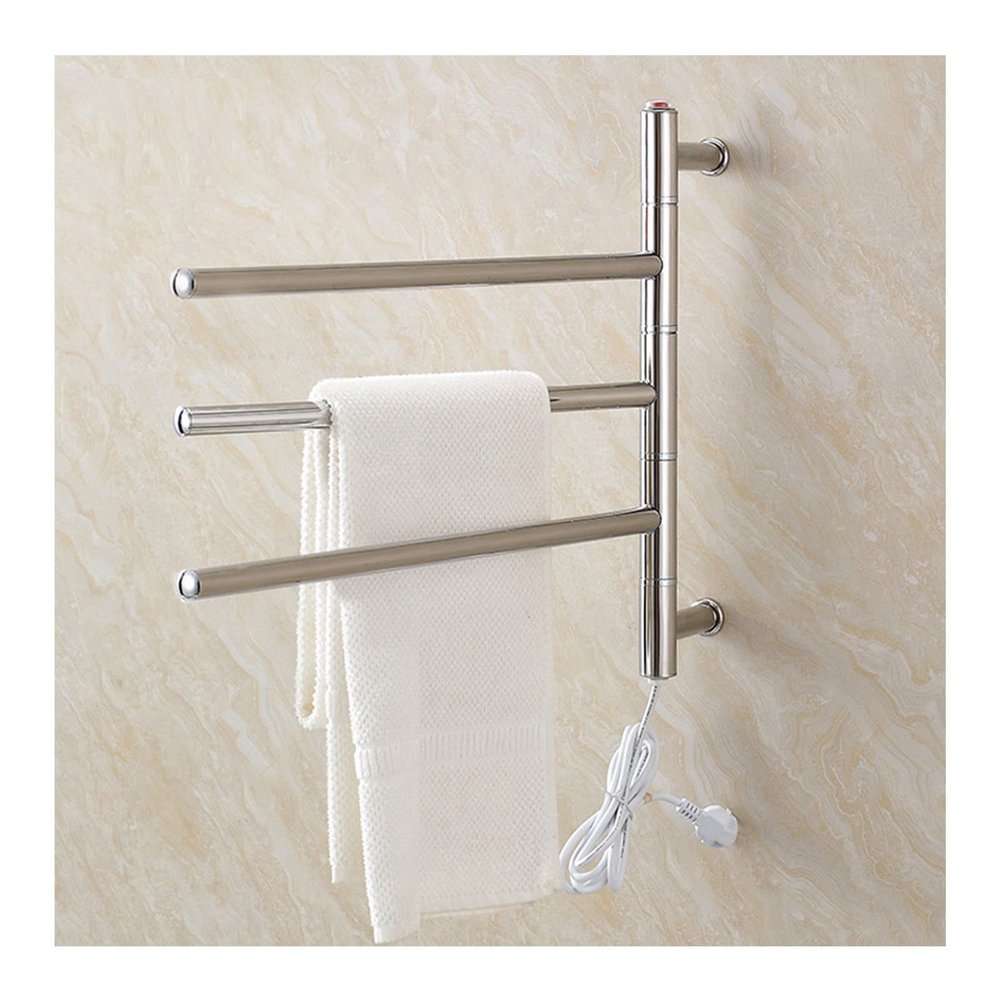 WRJAHCG Towel Warmer,Electric Bath Towel Warmer 304 Stainless Steel Heated Electric Towel Rack Bathroom Towel Warmer Rack