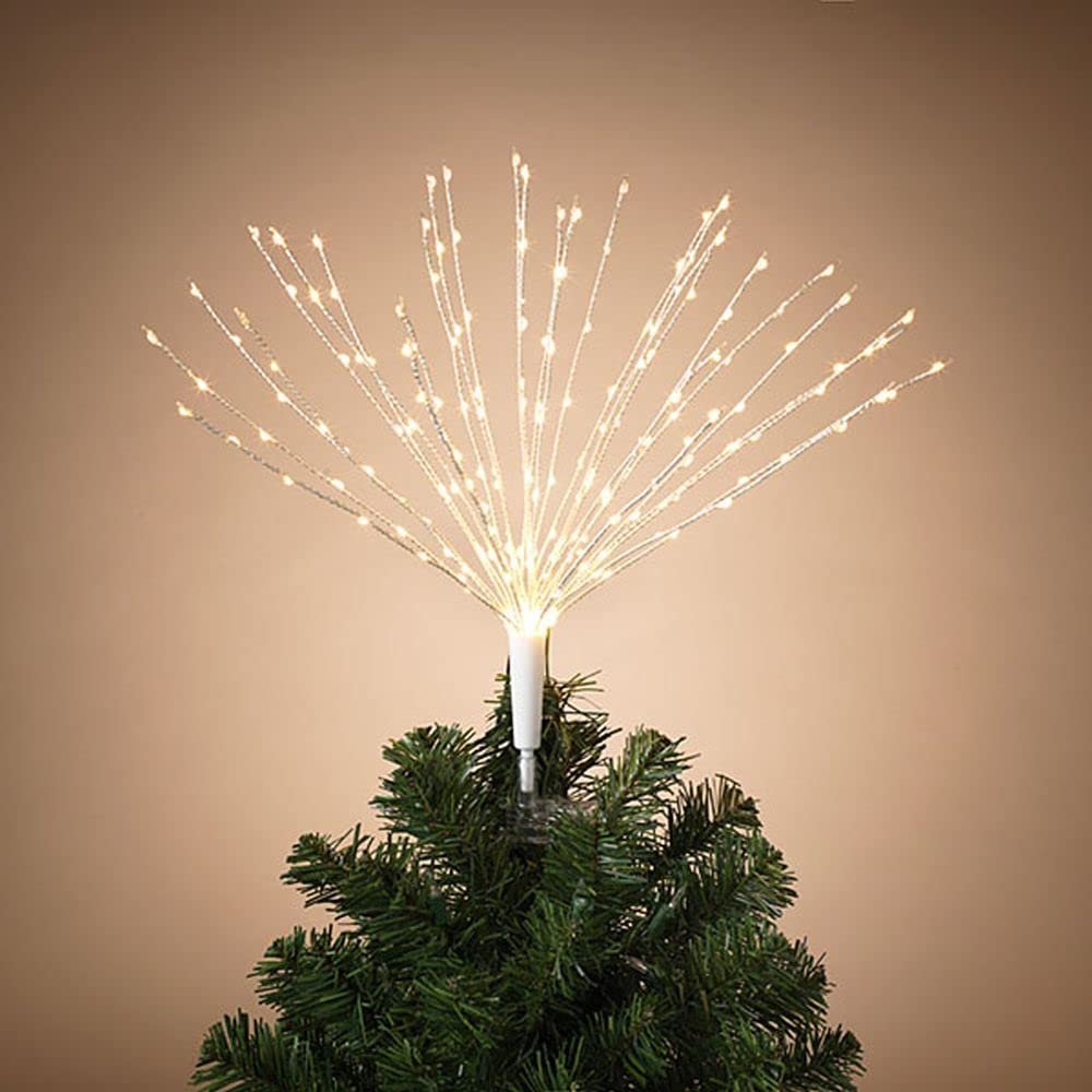 Gerson 22" Electric Lighted Multi-Function Starburst Tree Topper with 210 Ww Led Lights