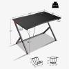 TOMYEUS PC Desk 45'' Large Gaming Desk PC Laptop Desk with K Shape Adjustable Feet Ergonomic Gamer Workstation with Cup Holder and Headphone Hook Home Office Work Desk view 2