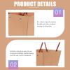 Tofficu 10pcs Thickened Wrapping Bags Kraft Handled Bags for Convenient Present Storage Multi-function for Festivals and Events view 4