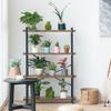 HCHQHS Bookshelf, 4-Tier Industrial Bookcase, Rustic Open Book Shelf, Freestanding Tall Bookshelves with Metal Frame view 4