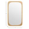 21 X 36-inch Rectangular Wall Mirror 21" w 1" d 36" h Gold Modern Contemporary Hooks Included view 3