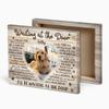 Benicee Shop Pet Paw Print Photo Collage Canvas, Personalized Dog Memorial Gifts, Pet Loss Gifts 8x10 inches canvas view 3