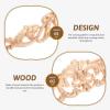 LIFKOME 8pcs Decorative Wood Carved Appliques for Furniture Elegant Embossed Accents for Cabinet Door Decor Blending European and Chinese Styles view 3