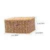Woven Storage Box Photo Album 4x6 Rattan Basket Large Bathroom Organizer Basket Makeup Organizer for Drawer Scrapbook Album Rustic Decor Desktop Storage Basket Make up Pp Shelf view 2