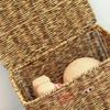 Woven Storage Box Photo Album 4x6 Rattan Basket Large Bathroom Organizer Basket Makeup Organizer for Drawer Scrapbook Album Rustic Decor Desktop Storage Basket Make up Pp Shelf view 4