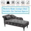 Majnesvon Upholstered Velvet Rolled Arm Chaise Lounges Indoor Chair, 58.26" Velvet Chaise Lounge with Nailhead Trim, with 1 Pillow for Living Room Bedroom Office view 4