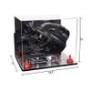 Better Display Cases Acrylic Catcher Mask Display Case with- Large Rectangle Box Mirror Case, Red Risers, Wall Mount and Mirror Base 14.5" x 11" x 12" (V44/A002) view 2