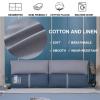 Linen Headboard Cushion Reading Pillow Cotton Filled Large Bolster Headboard Backrest Thicken Wedge Lumbar Support Pad for Daybed Bed Bunk,B,No headboard 70.8"/180cm view 3