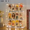 NONEMEY Clear Acrylic Display Case Stand with Wood Base 2 Tier3 Tier12/24 Compartments Storage Box Wall Mount Showcase Dustproof Organizer Box for Collectibles (White 3Tier 123.315inch) view 3