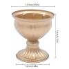 10 Pcs Gold Flowers Vases for Centrepieces, 13cm/5.12" Tall Metal Wedding Table Centerpiece Decoration for Reception, Home Vase Flower Stand for Ceremony Events Anniversary (12..5x13cm, 4.92x5.12in) view 3