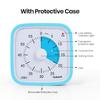 Yunbaoit Upgraded Visual Timer with Protective Case 60 Minute Countdown Timer for Kids with Low Power Indicator Light Clock Time Management Tool (Blue Blue) view 3